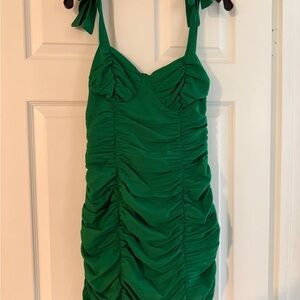 Green Ruched Dress